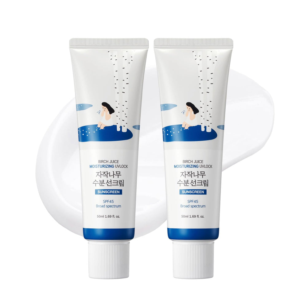 ROUND LAB Birch Juice SPF 45 bottle for daily hydration and protection