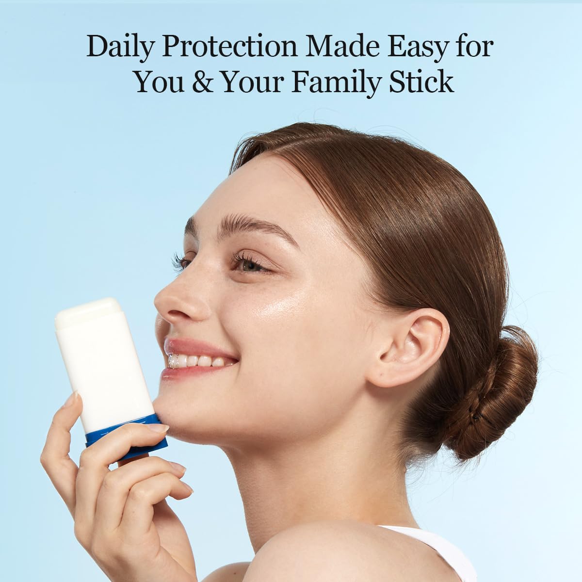 Round Lab Birch Juice Sun Stick delivers a dewy, non-greasy finish