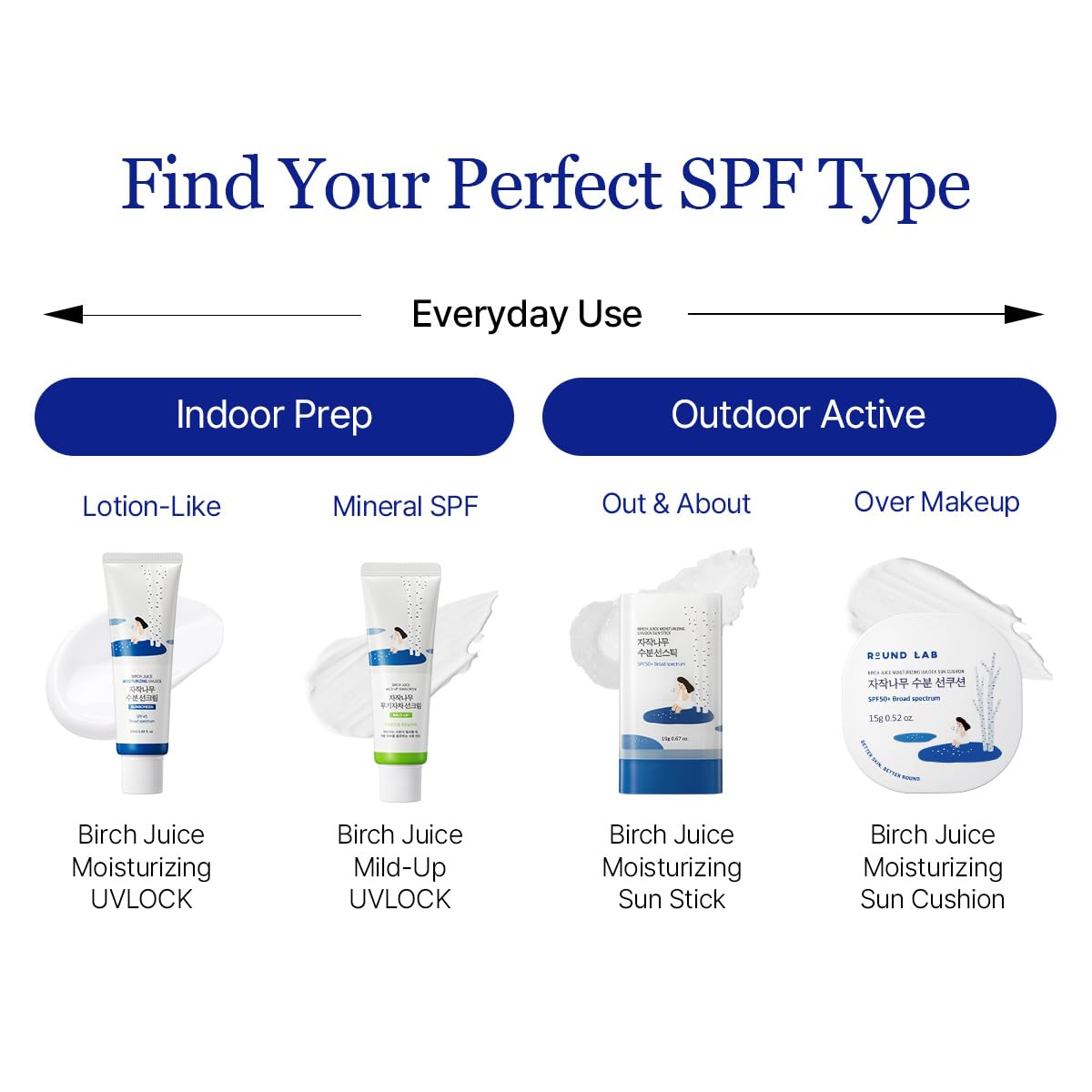 Round Lab Birch Juice Sun Stick for travel and on-the-go makeup routines