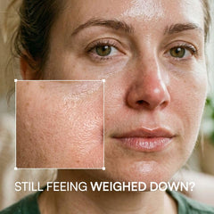 ROUND LAB Birch Juice UV Lock SPF 45 texture indicating non-greasy absorption.