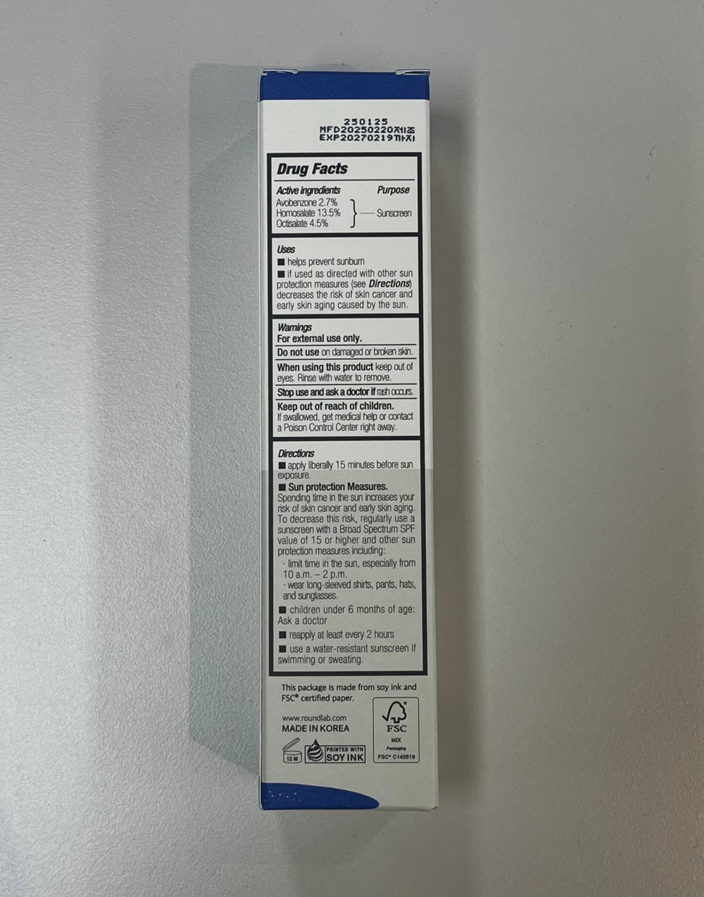 ROUND LAB Birch Juice UV Lock SPF 45 makes makeup application seamless.