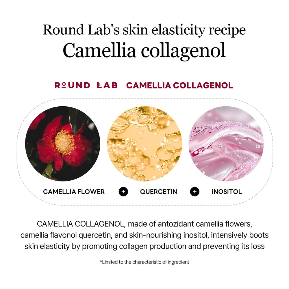 Round Lab Camellia Deep Collagen V Lifting Mask stays in place during activities