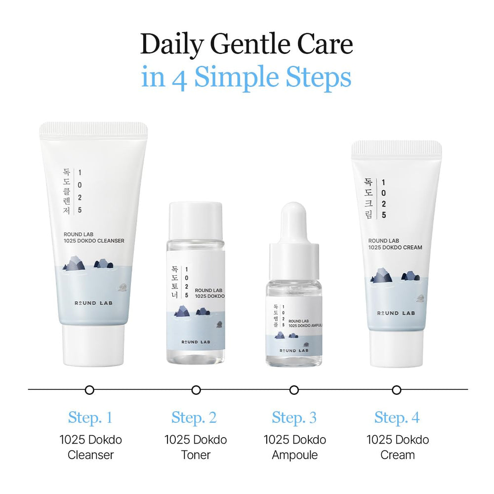 ROUND LAB Dokdo serum ampoule for targeted hydration and soothing touch.