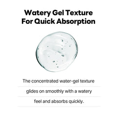 ROUND LAB Pine Calming Cica Ampoule shows three types of hyaluronic acid for hydration.