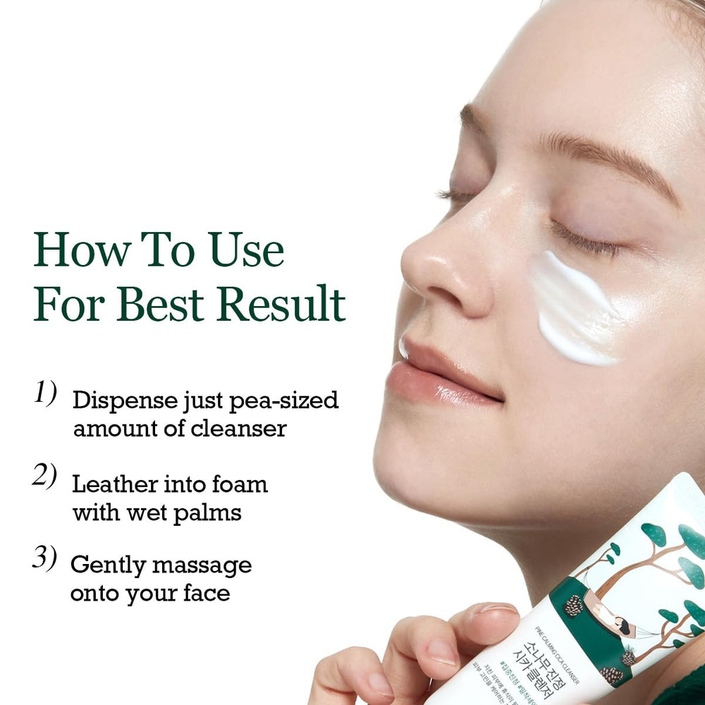 ROUND LAB Pine Calming Cica Cleanser versatile for sensitive skin routines