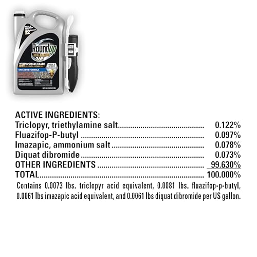 Roundup Comfort Wand shown for easy one-touch spraying.