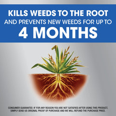 Roundup Dual Action used along a fence line to prevent regrowth.