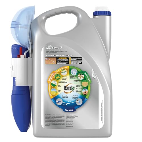 Roundup Dual Action Sure Shot Wand for precise spray along driveways.