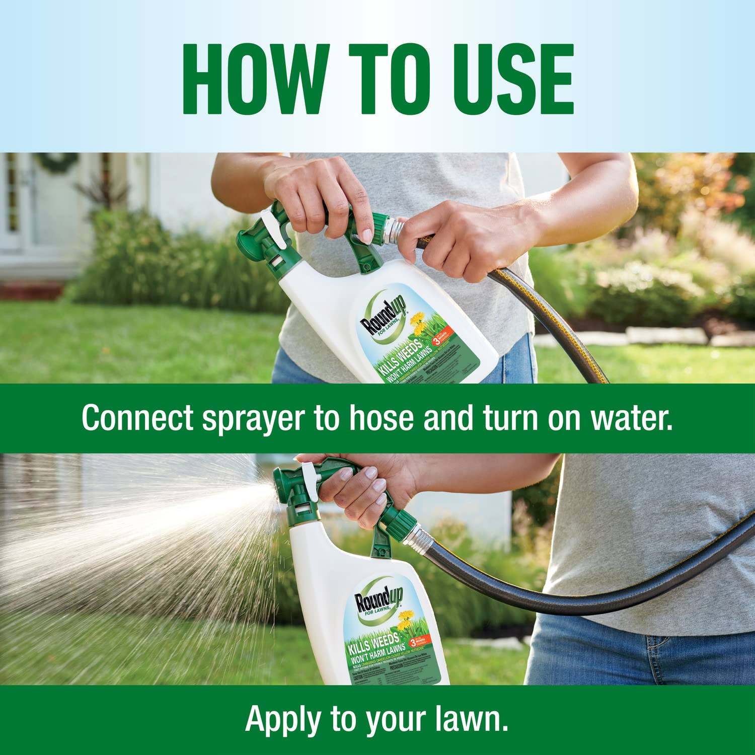 Roundup For Lawns3 garden hose connection ready for spraying