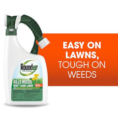 Roundup For Lawns3 immediate-action spray shown for fast weed control