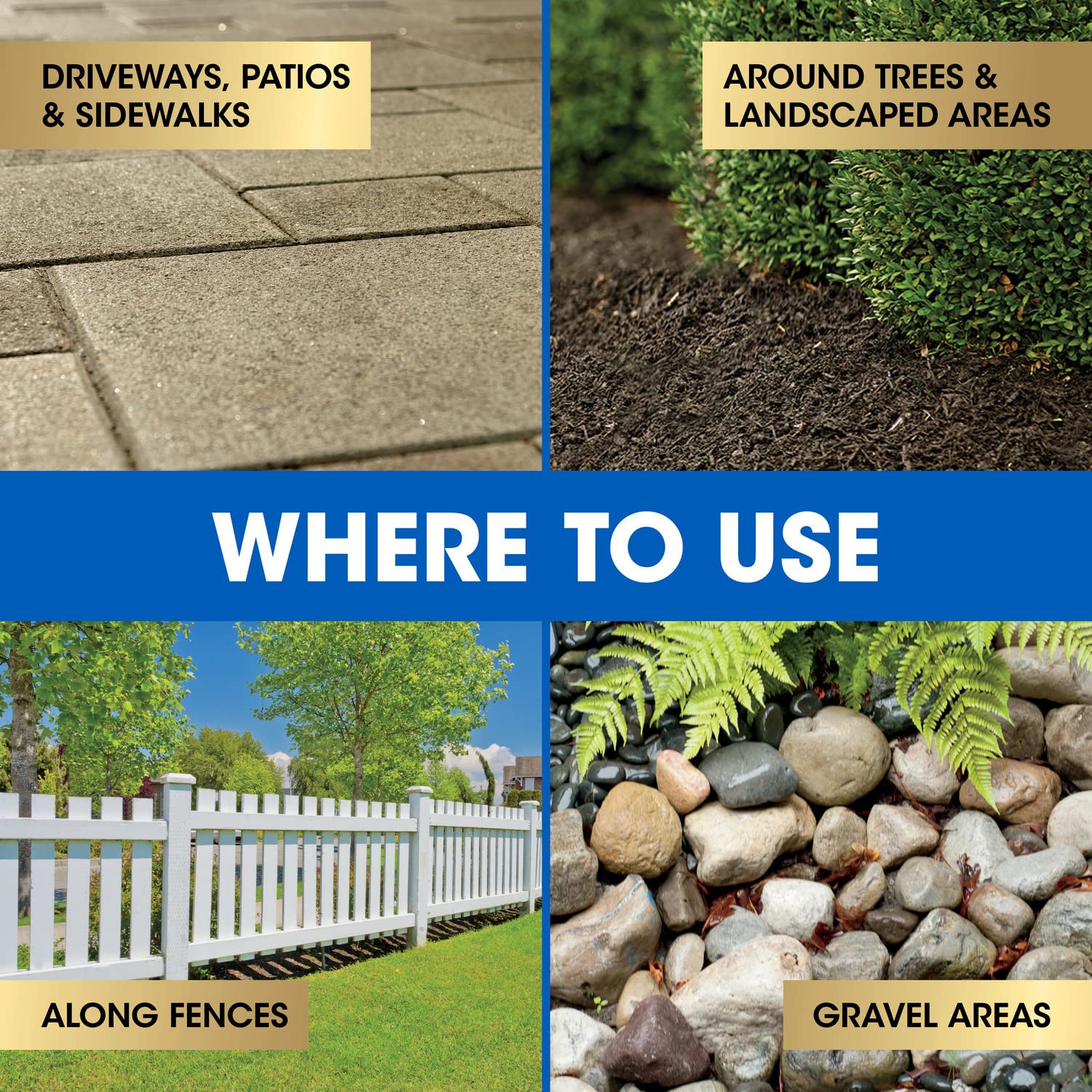 Roundup around ornamental plants with a 4-month planting window