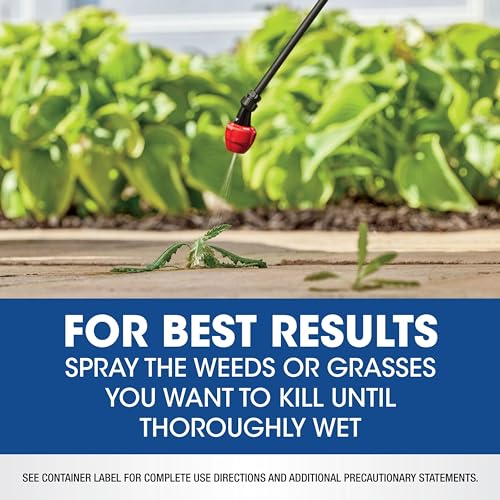 Bottle and sprayer set for even coverage of Roundup Weed & Grass Killer₄.
