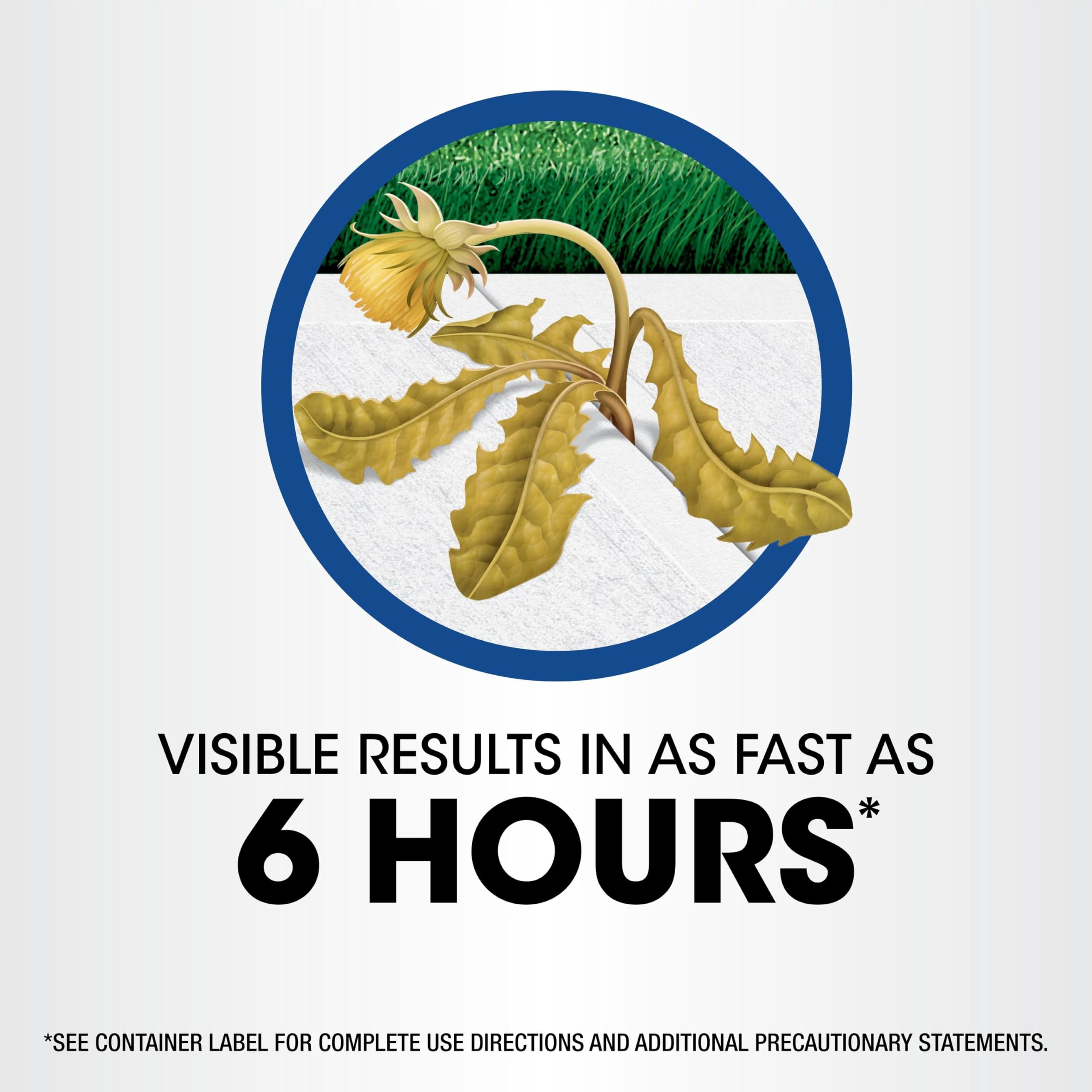 Roundup Weed & Grass Killer4 refill label details help planning outdoor spraying safely.