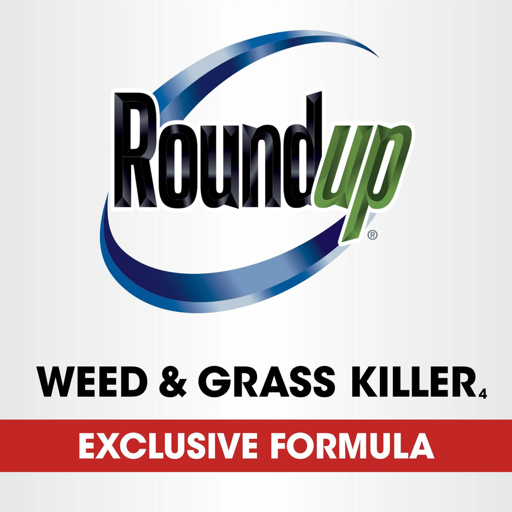 Roundup Weed & Grass Killer4 refill used on patio to clean weed growth along edges.
