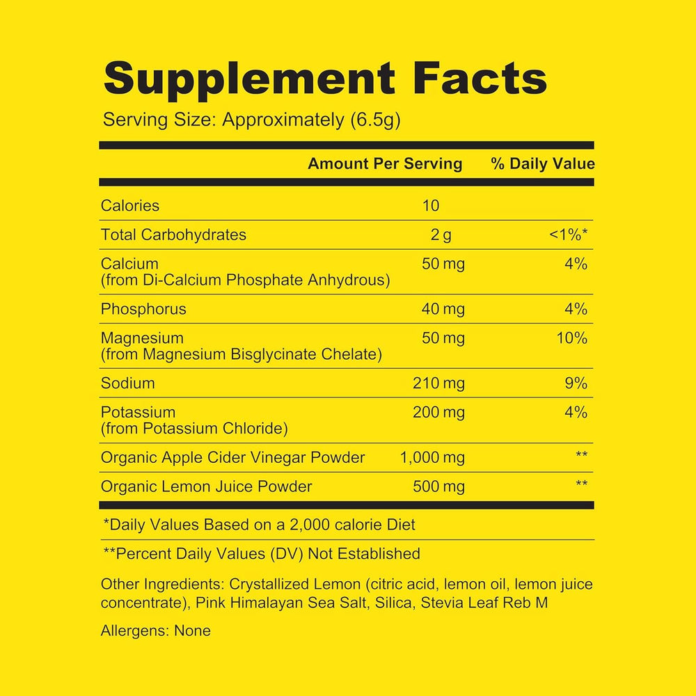 Routine Morning Hydration lemon-acv flavor energizes start without bitter aftertaste