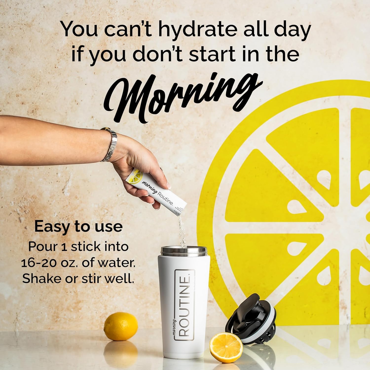 Routine Morning Hydration zero-sugar drink keeps hydration lightweight and clean