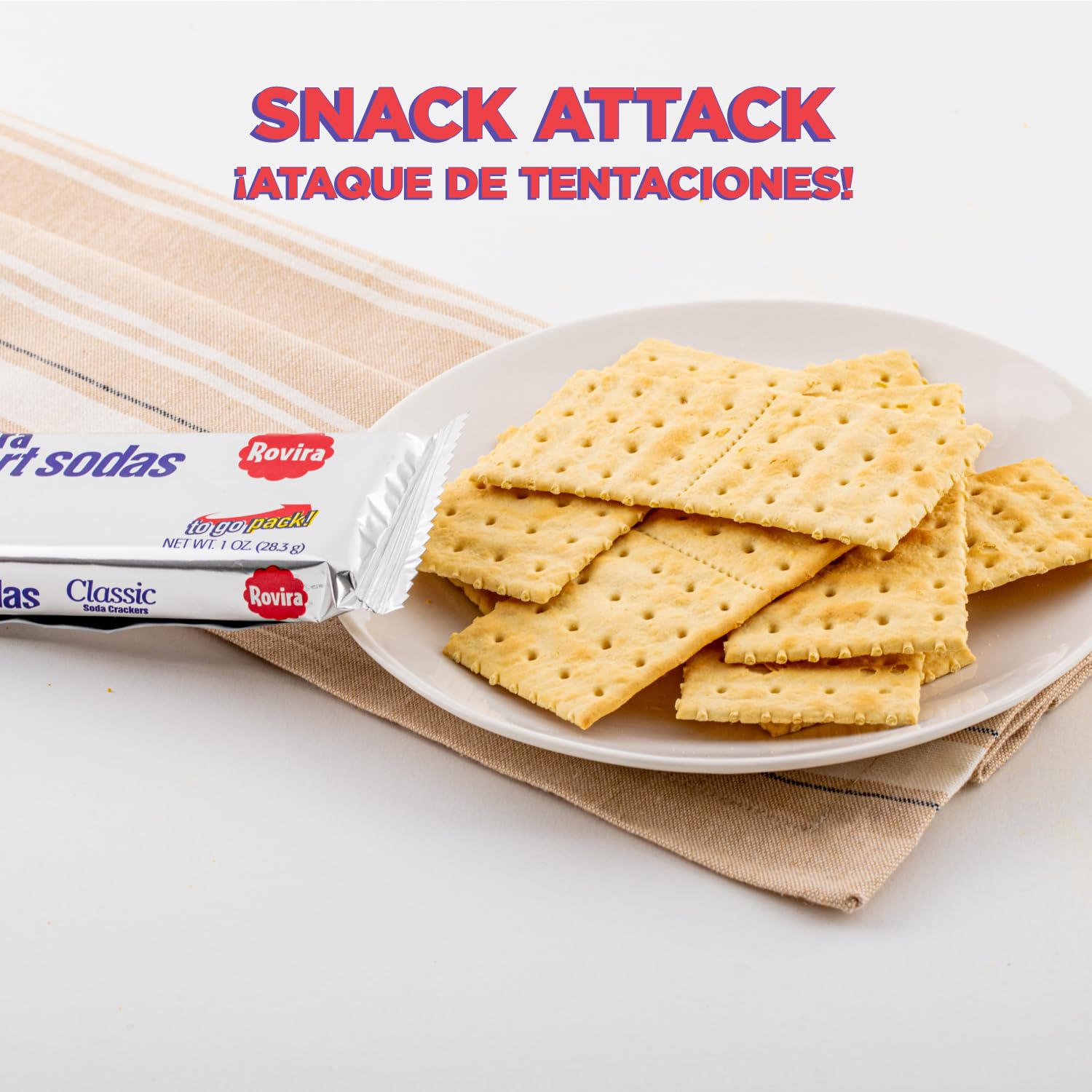 Rovira Export Soda Crackers picnic-table spread ideal for outdoor meals