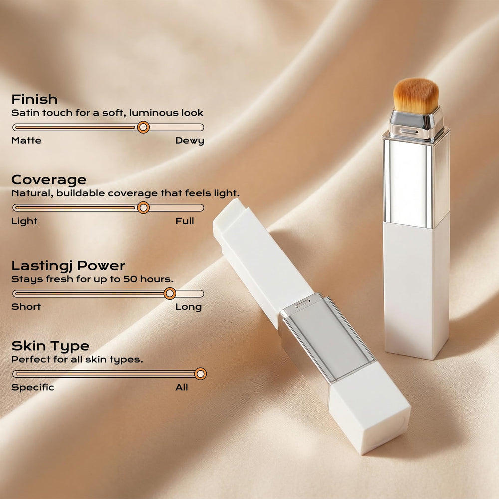 ROVLET Blanc Cover Cream Stick V color-change delivers a skin-tone-matching tint