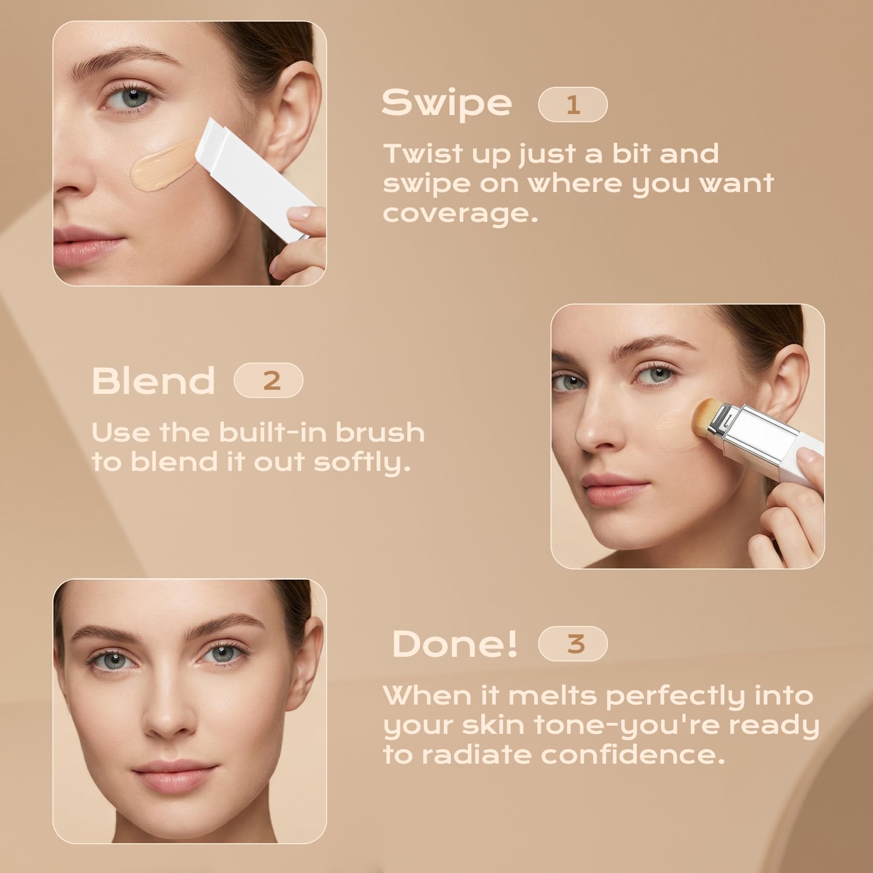 ROVLET Blanc Cover Stick V offers dewy finish without heaviness