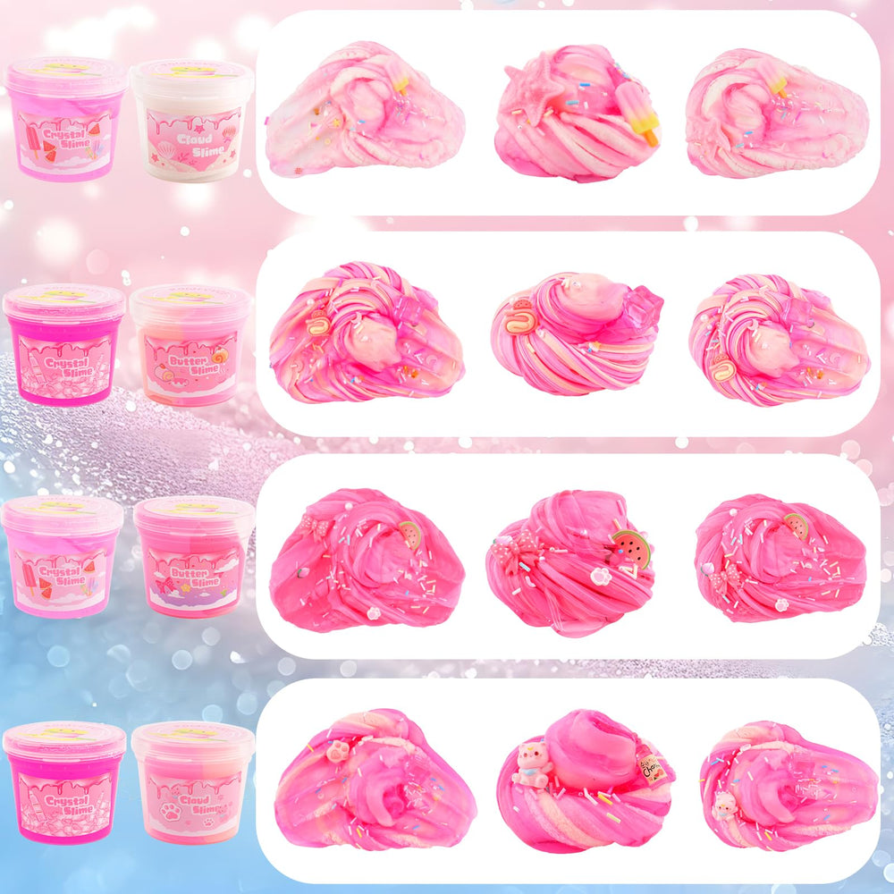 Rowecve 6-pack gradient packaging: dreamy pink-to-white look.