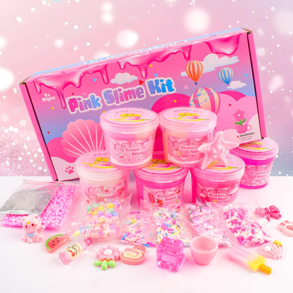 Rowecve 6-pack slime set: party-ready gift idea for kids.