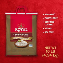 Royal aromatic steaming rice releases delicate fragrance during cooking.
