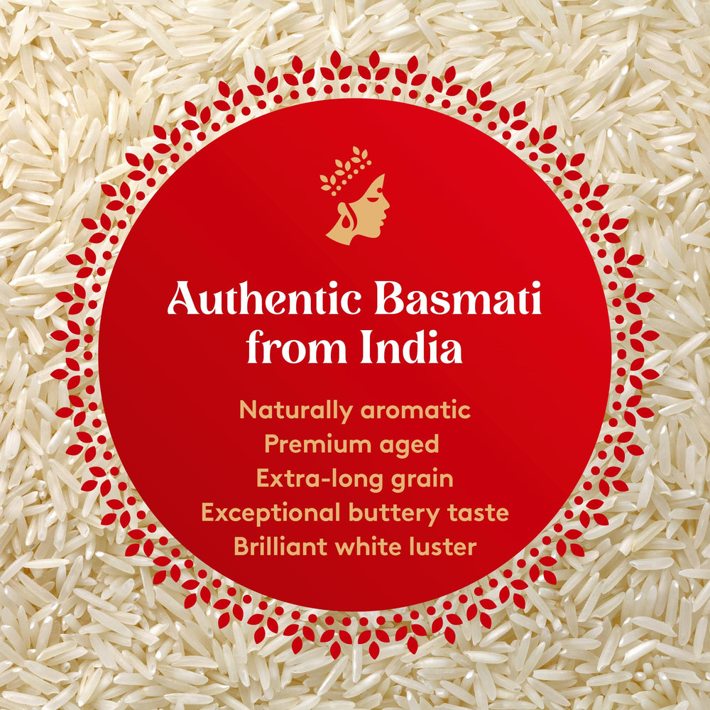 Royal Basmati curry-pilaf dish ready for family dinner.