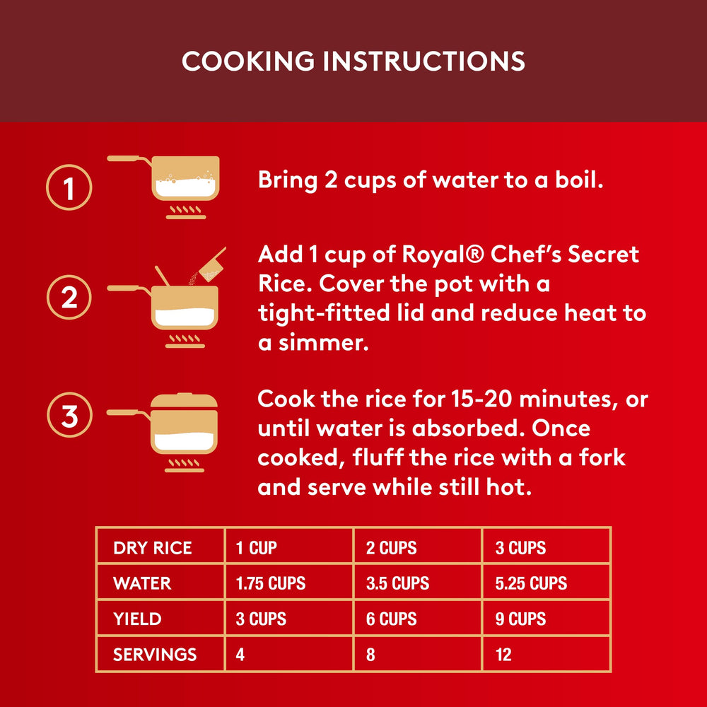 Royal Basmati rice vegan-friendly and gluten-free option.