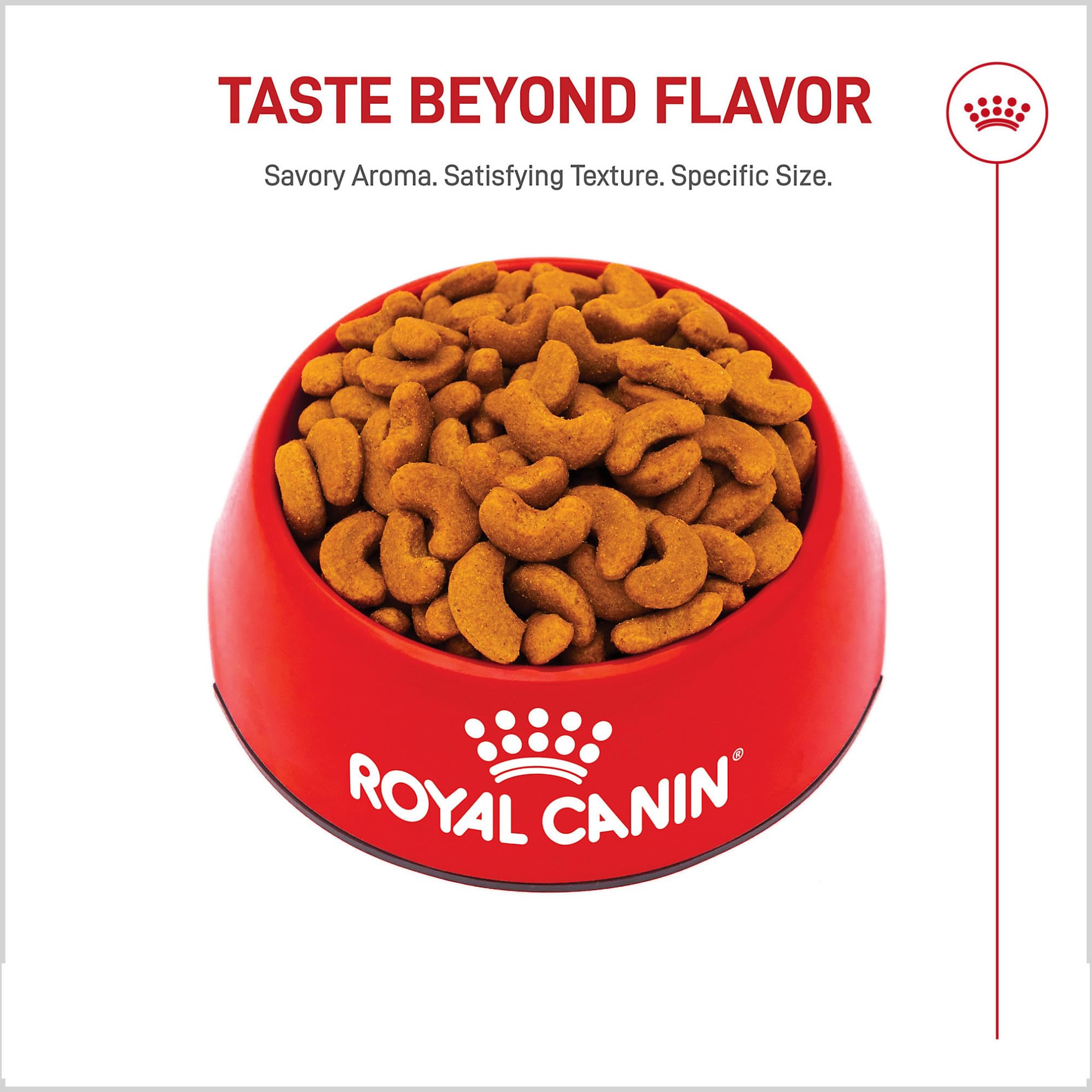 Royal Canin bag front design showcasing 30 lb bag for French Bulldog owners.