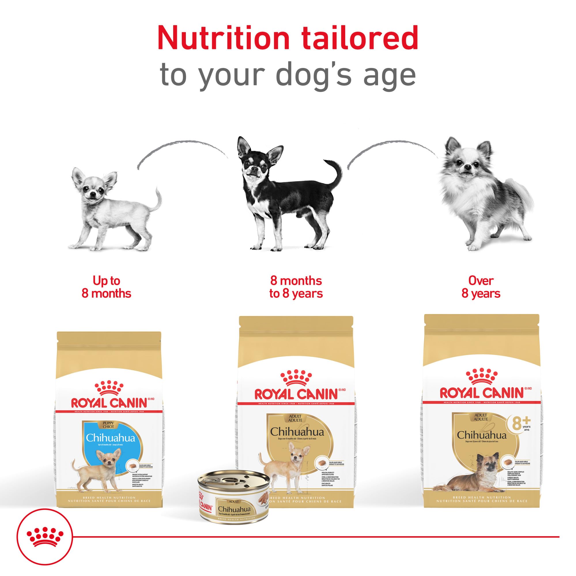 Royal Canin Chihuahua Loaf closeup highlights soluble and insoluble fibers