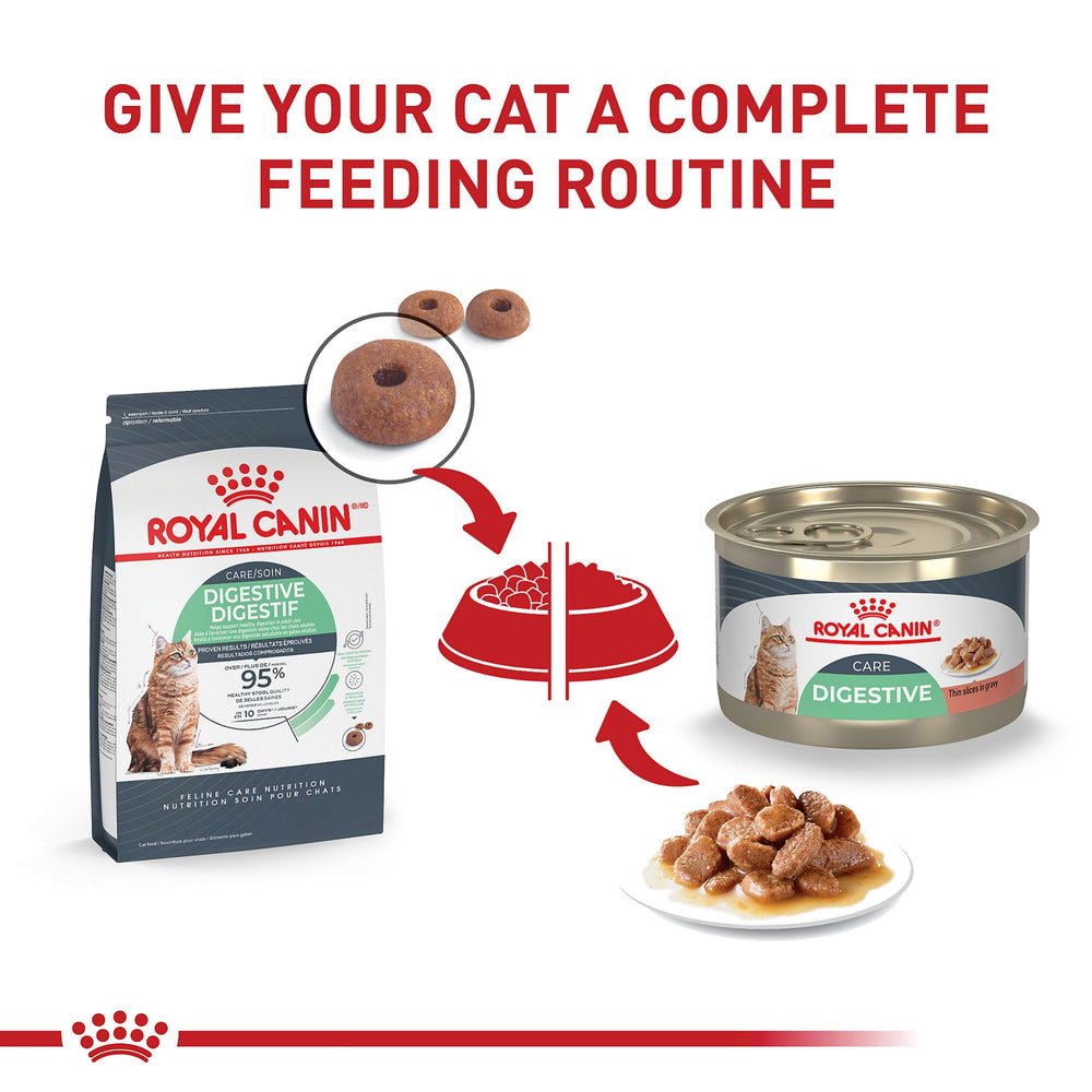 Pack shot showing 24 cans for convenient digestive care feeding.