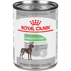 Royal Canin Digestive Care wet loaf in sauce poured for sensitive-stomach dogs.