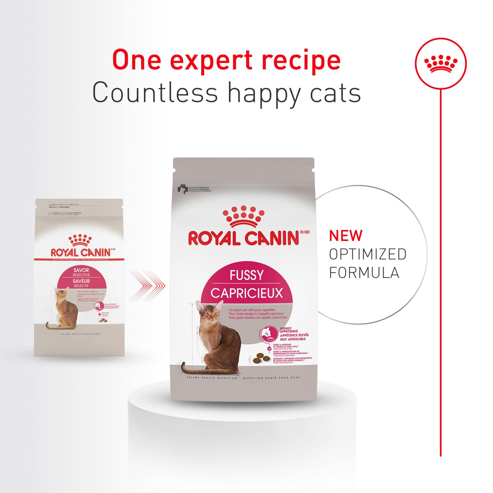 ROYAL CANIN Fussy adult-cat kibble designed for selective appetites.