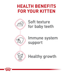 Royal Canin Kitten Loaf in Sauce antioxidant blend supports developing immune defenses.