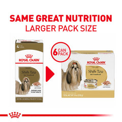 Royal Canin Shih Tzu easy-to-eat paté served in a bowl for small breeds