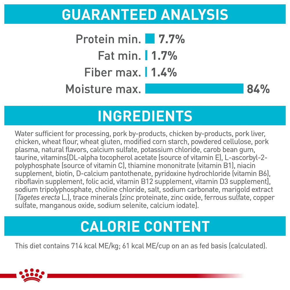 ROYAL CANIN Wet Cat Food 3oz 12-pack provides convenient daily portions.