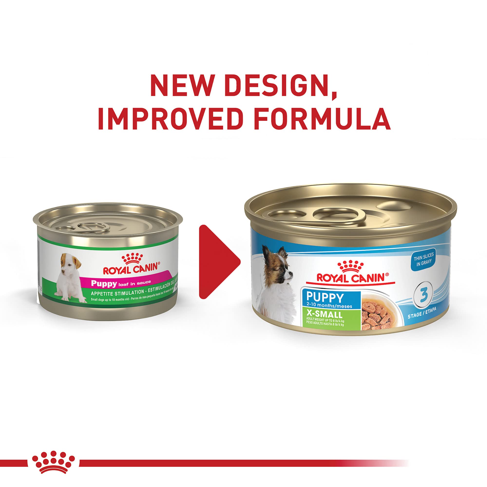 Royal Canin X-Small Puppy brain development DHA support for curious puppies.