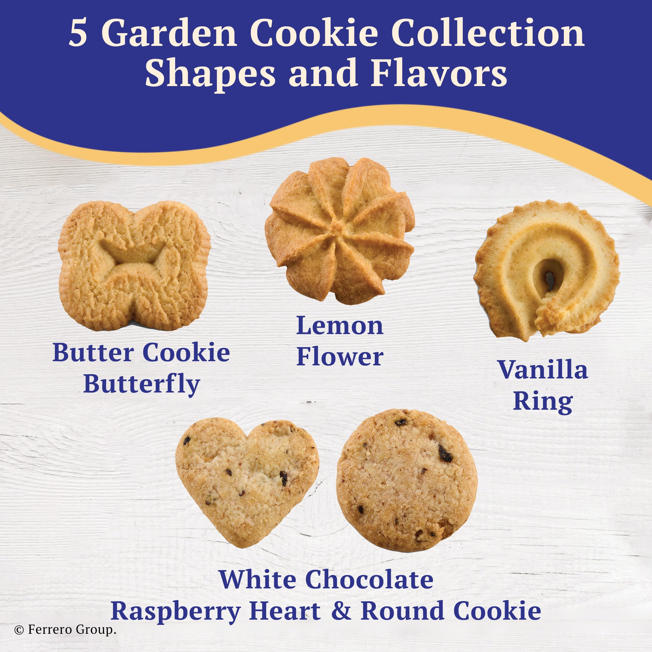 Royal Dansk Butterfly-shaped Cookies add whimsy to any dessert spread.