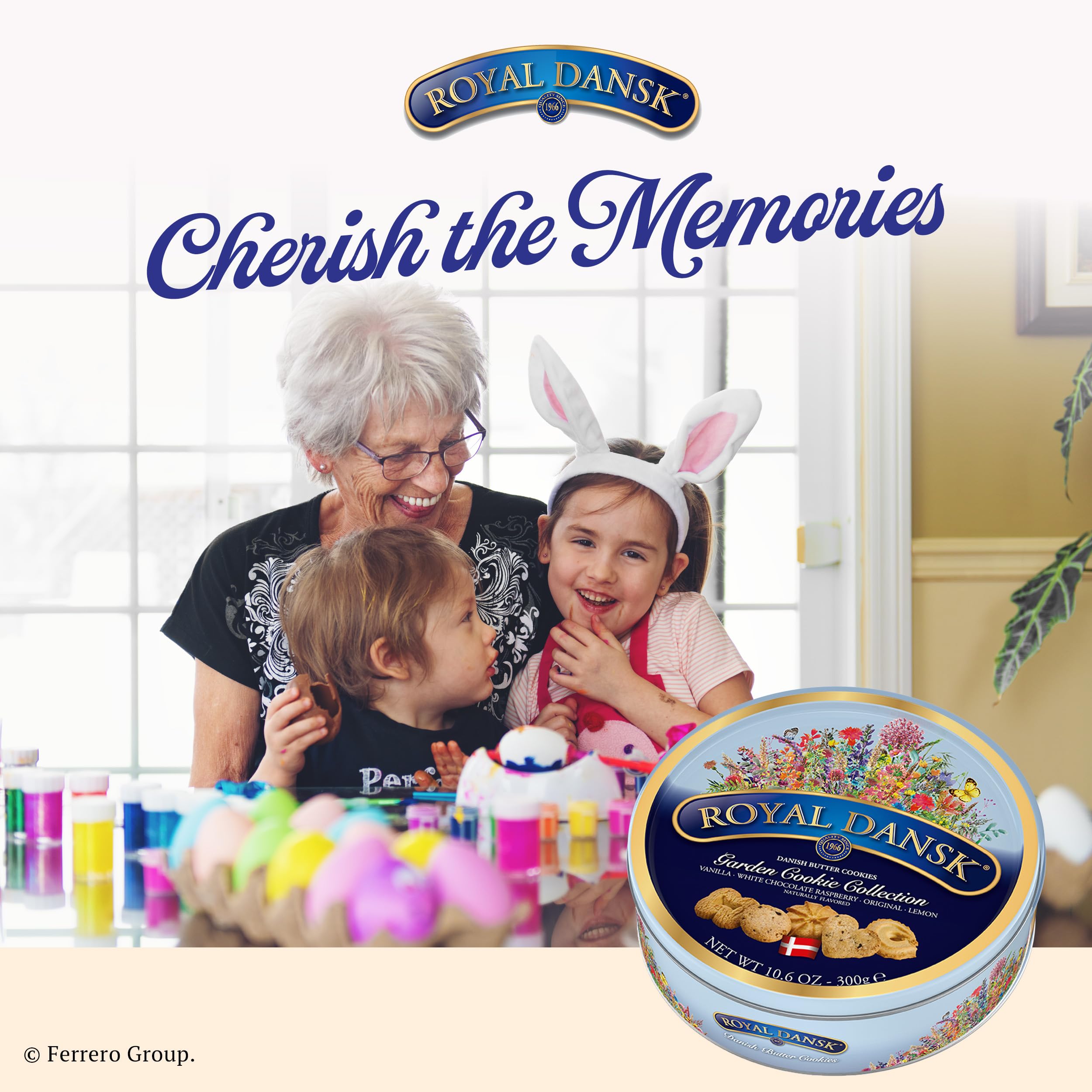 Royal Dansk Coconut Cookies pair well with coffee for a tropical touch.