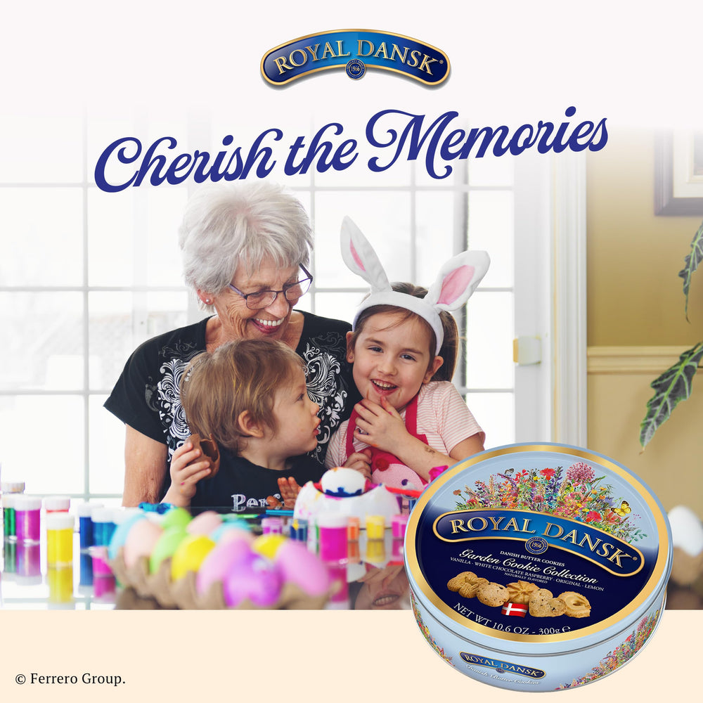 Royal Dansk Coconut Cookies pair well with coffee for a tropical touch.