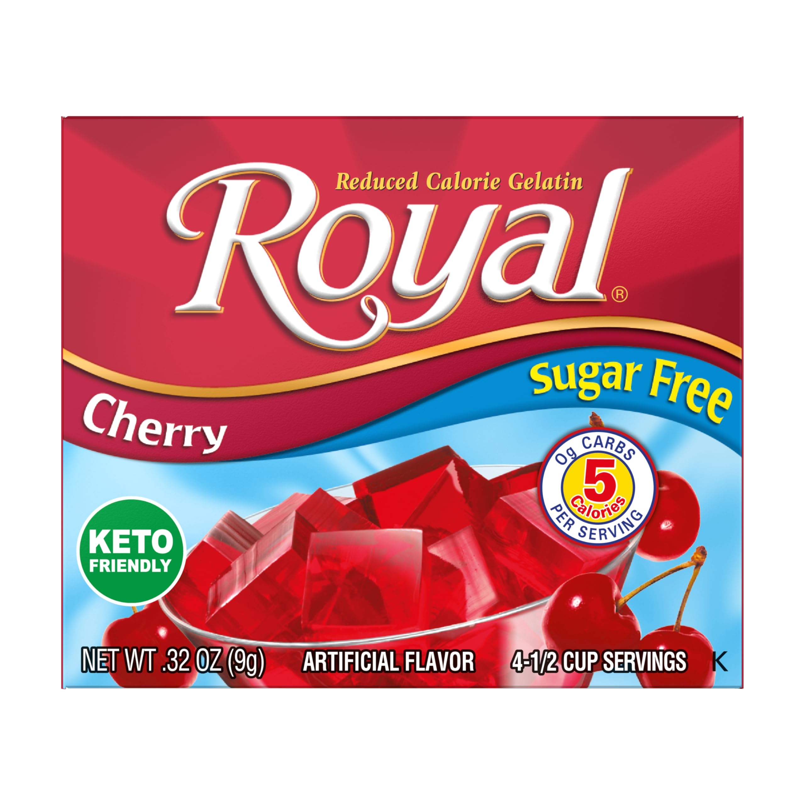 Royal Gelatin Cherry Box — bold flavor with no sugar and low calories.