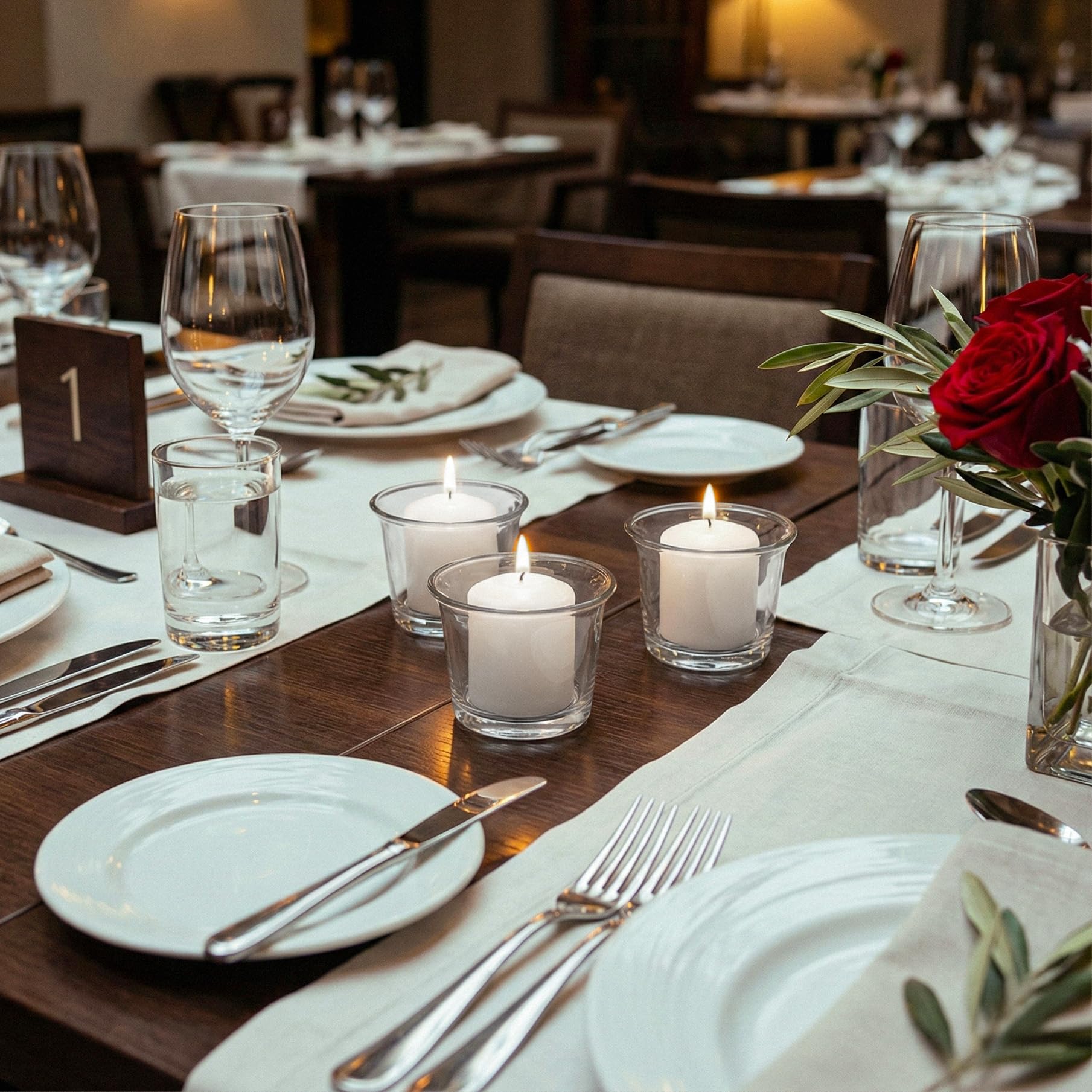 Royal Imports dripless wax votives for mess-free event setups