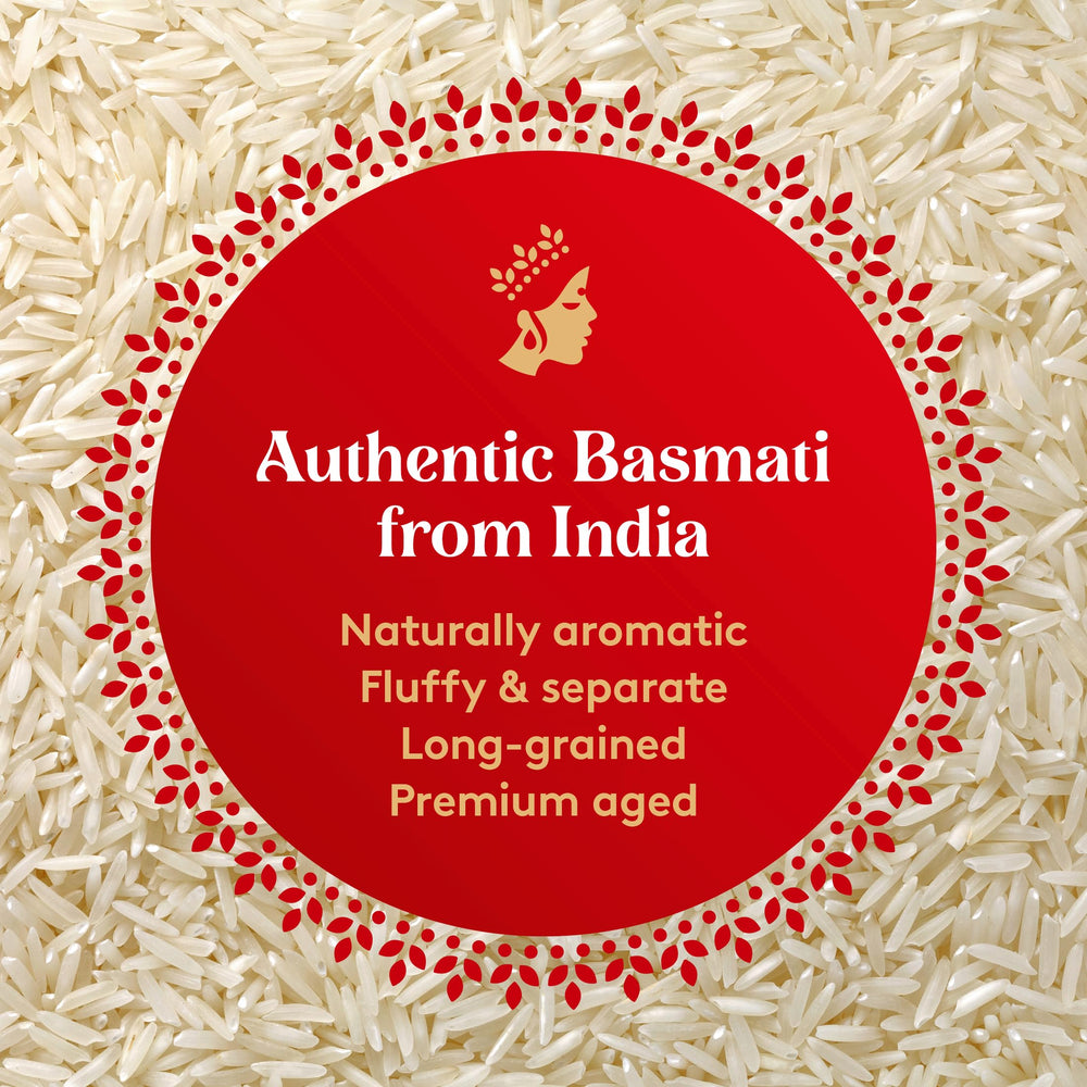 Royal non-sticky grains — fluffy texture perfect for pilaf and curries