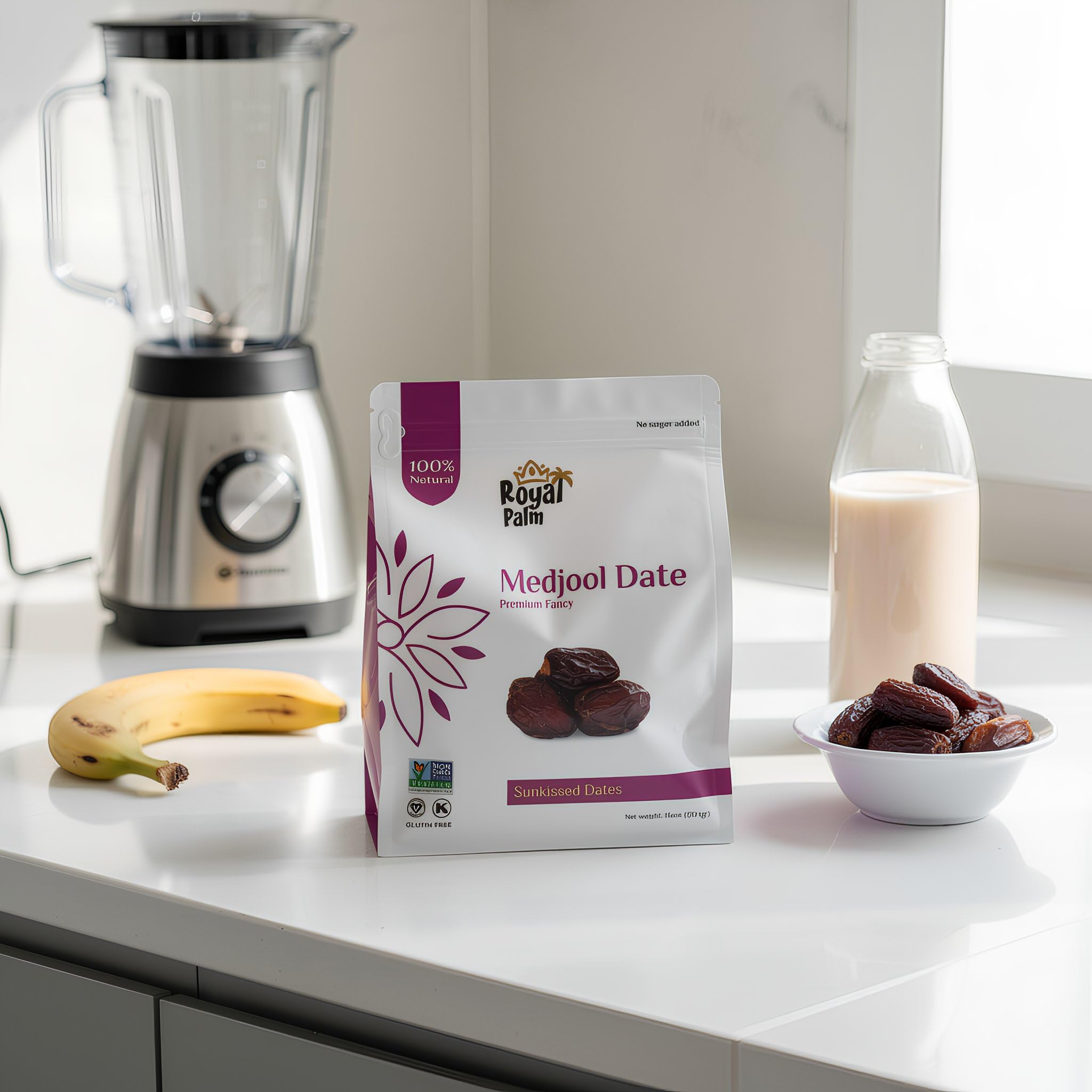 Royal Palm resealable bag preserves freshness and softness.