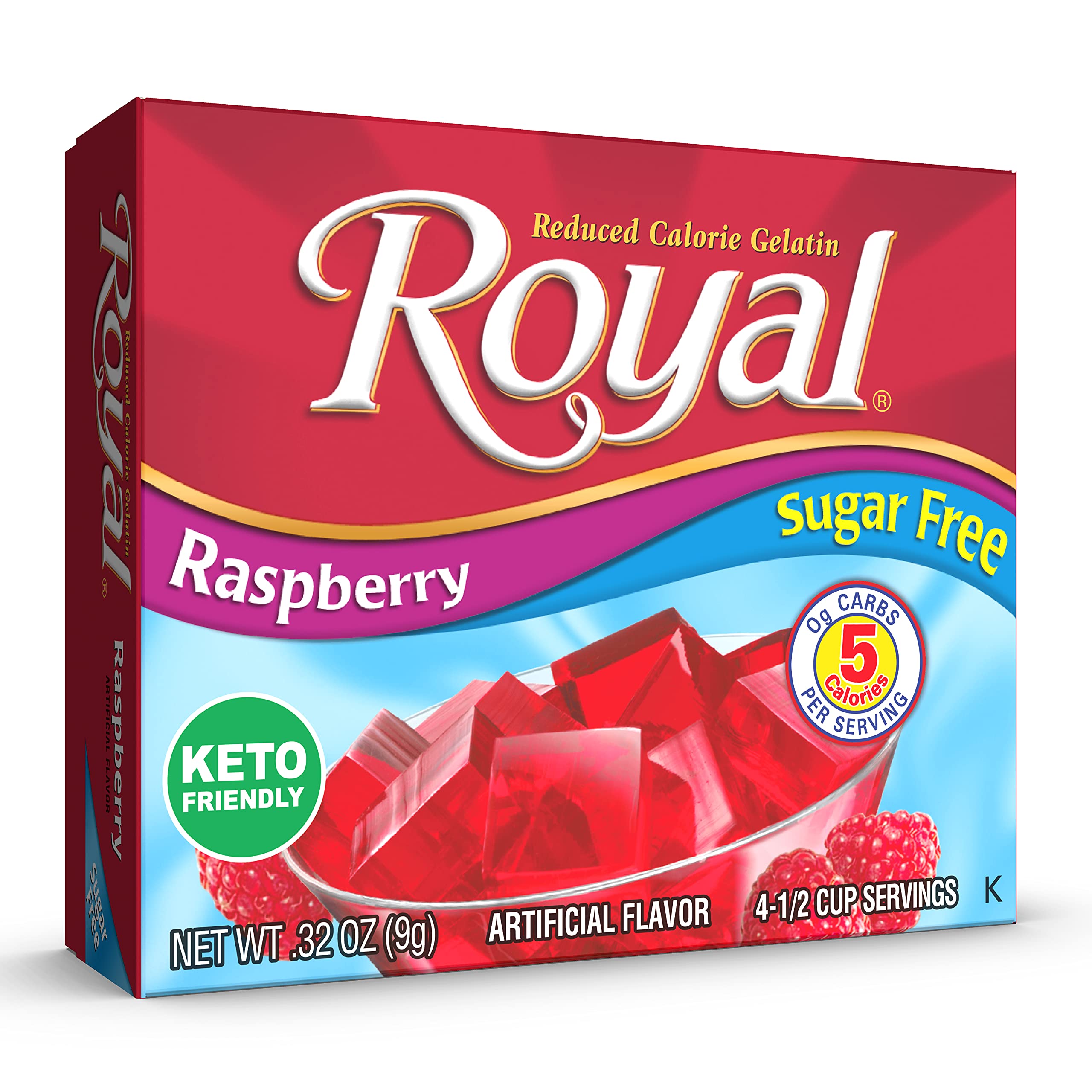 Royal gelatin with fresh fruit topping brightens any snack or dessert.