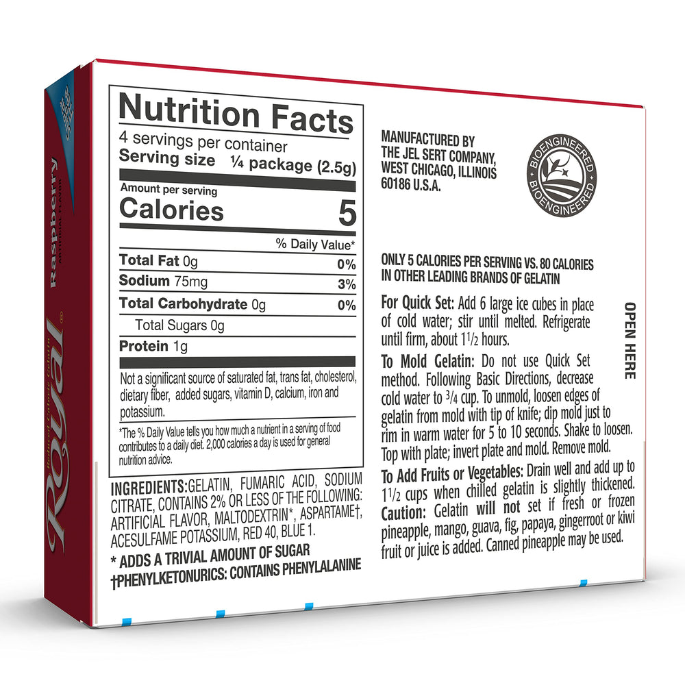 Royal sugar-free gelatin powder close-up, ideal for light, guilt-free snacking.