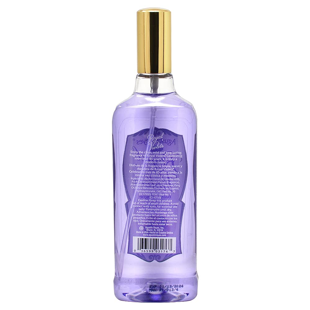 Royal Violets baby cologne spray enables easy application for a calming nursery ambiance.