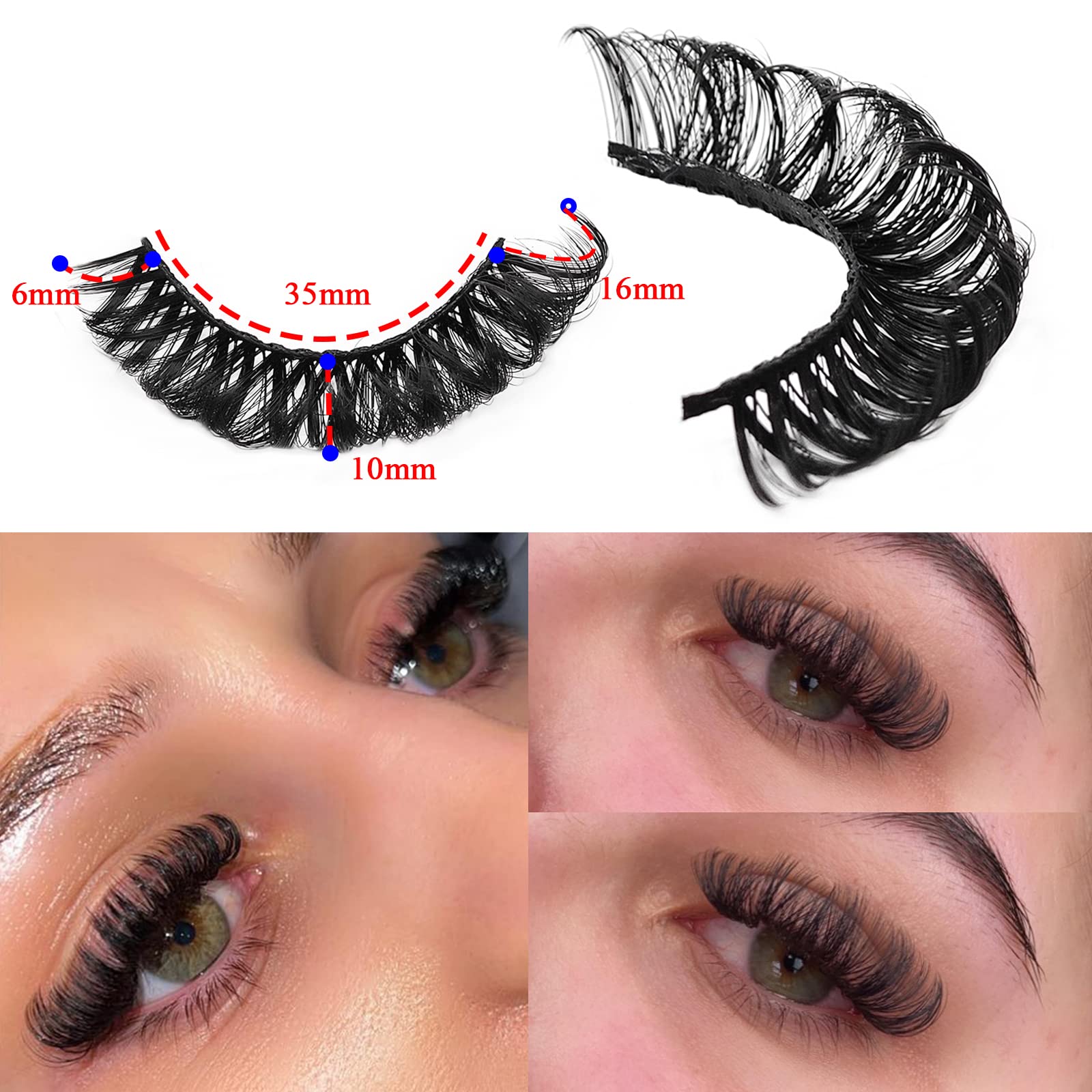 Royaomis handmade lashes for a natural, enduring look and fit