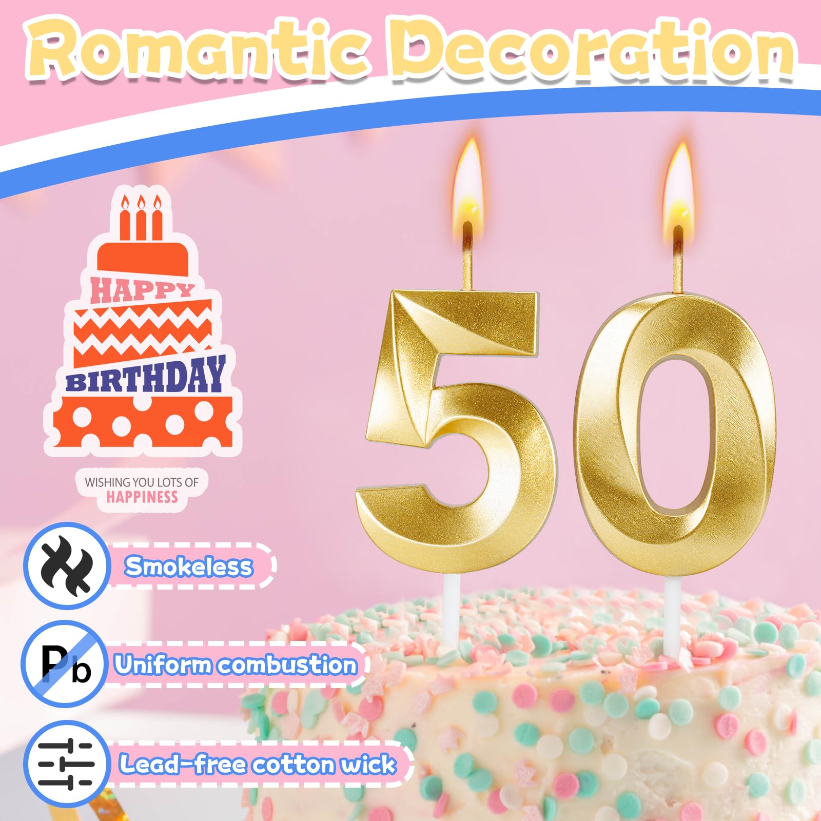 ROYOROYI two-number candles come in separate plastic boxes for protection.