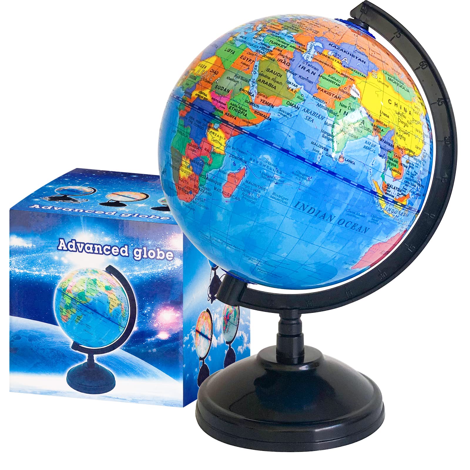 Rrshnsgv 6-inch globe with stand for classroom learning and decor.